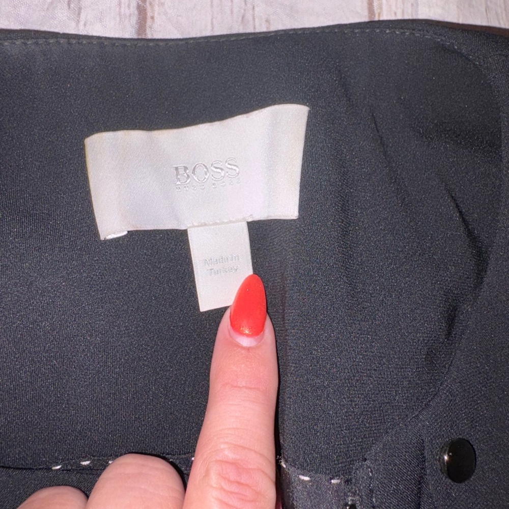 Boss Jikita black asymetrical blazer 6 - Picture 5 of 7
